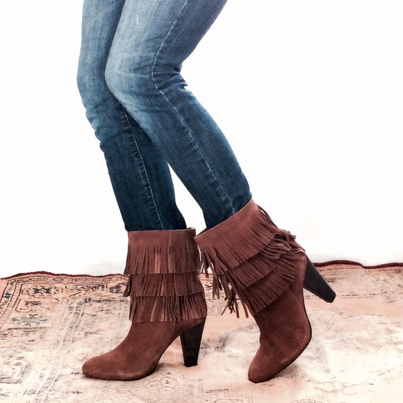 joie fringe booties